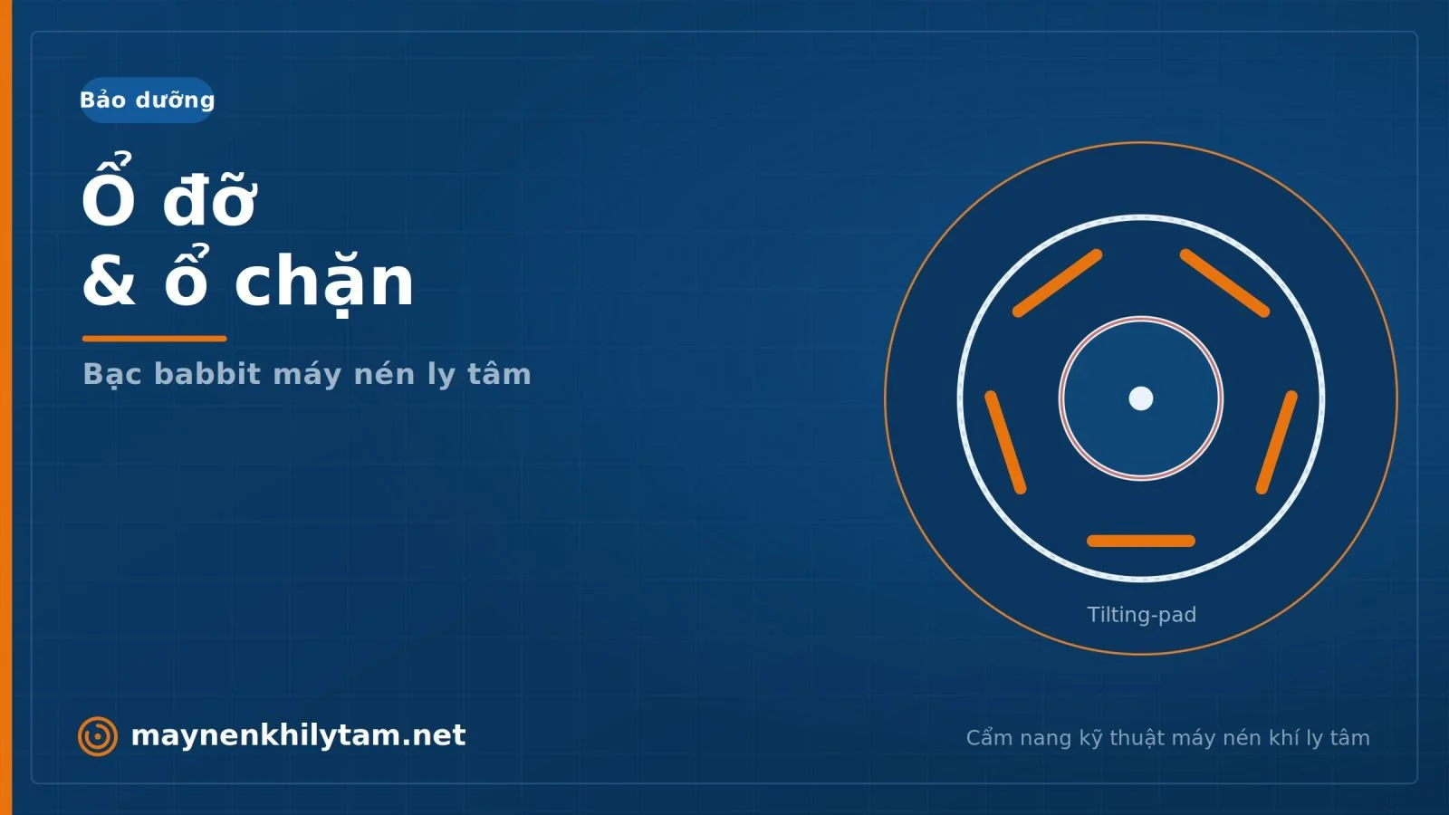 Bảo dưỡng ổ đỡ và ổ chặn (bạc babbit) trên máy nén khí ly tâm Bảo dưỡng ổ đỡ và ổ chặn (bạc babbit) trên máy nén khí ly tâm